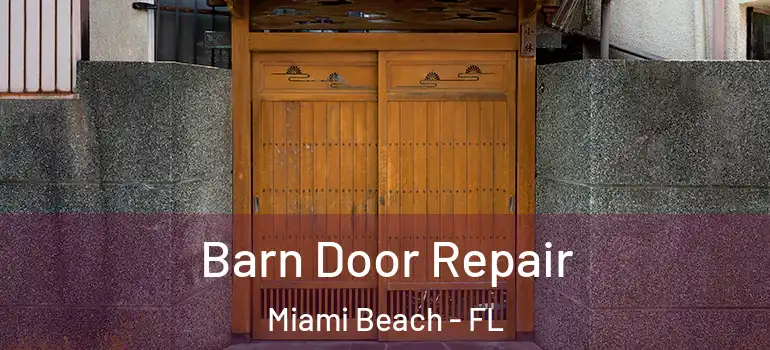  Barn Door Repair Miami Beach - FL