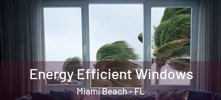  Energy Efficient Windows Miami Beach - FL