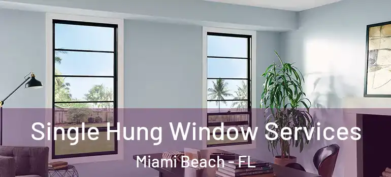  Single Hung Window Services Miami Beach - FL