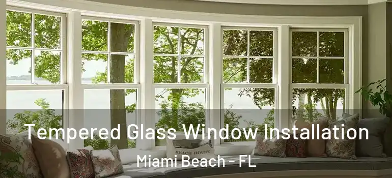  Tempered Glass Window Installation Miami Beach - FL