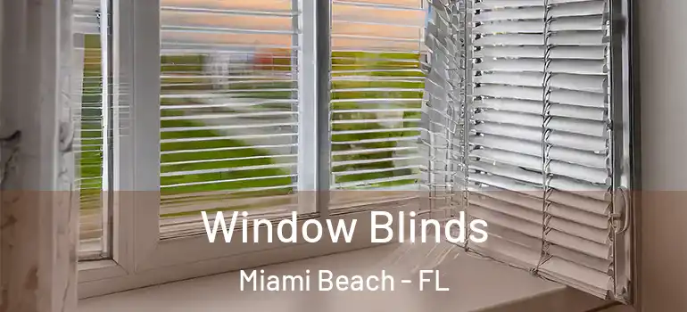  Window Blinds Miami Beach - FL