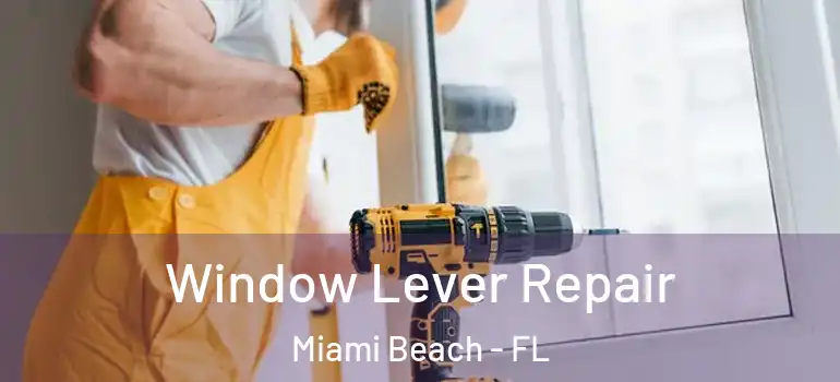  Window Lever Repair Miami Beach - FL